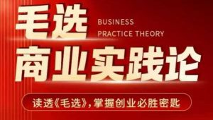 毛选商业实践论，读透《毛选》掌握创业必胜密匙-小艾网创