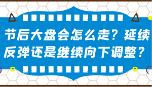 某公众号付费文章：节后大盘会怎么走？延续反弹还是继续向下调整？-小艾网创