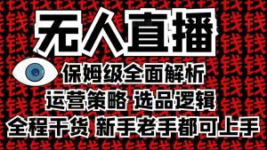 2025无人直播这么做就对了，保姆级全面解析，全程干货，新手老手都可上手-小艾网创