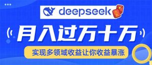用DeepSeek席卷各大平台，快速上手实现多领域，让你收入猛增-小艾网创