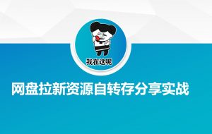 网盘拉新资源自动转存分享实战-小艾网创