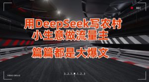 用DeepSeek写小生意做流量主，篇篇都是大爆文-小艾网创