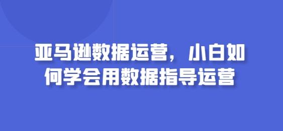 亚马逊数据运营，小白如何学会用数据指导运营-小艾网创
