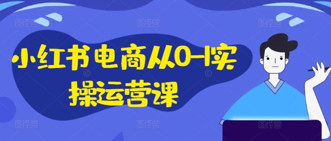 小红书电商从0-1实操运营课，小红书手机实操小红书/IP和私域课/小红书电商电脑实操板块等-小艾网创