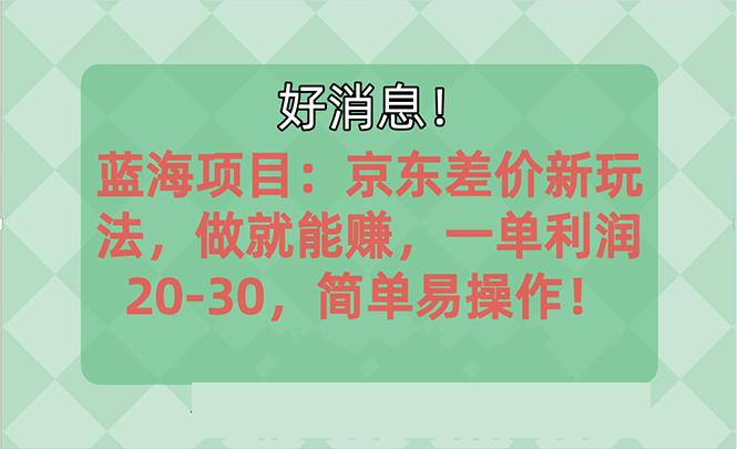 越早知道越能赚到钱的蓝海项目：京东大平台操作，一单利润20-30，简单...-小艾网创