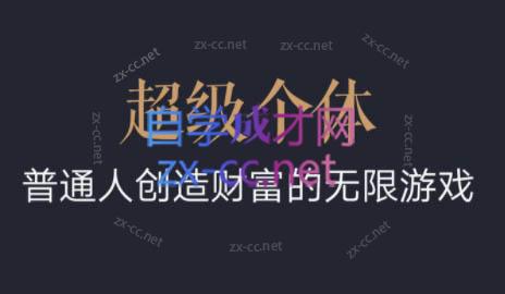 超级个体·普通人创造财富的无限游戏-小艾网创