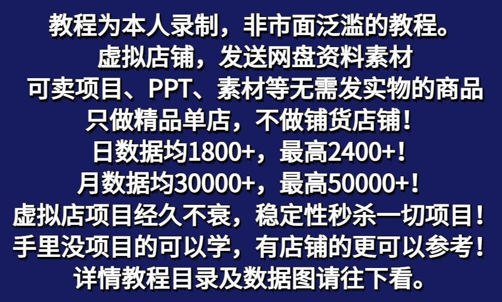 图片[2]-拼多多虚拟电商训练营月入50000+你也行，暴利稳定长久，副业首选-小艾网创