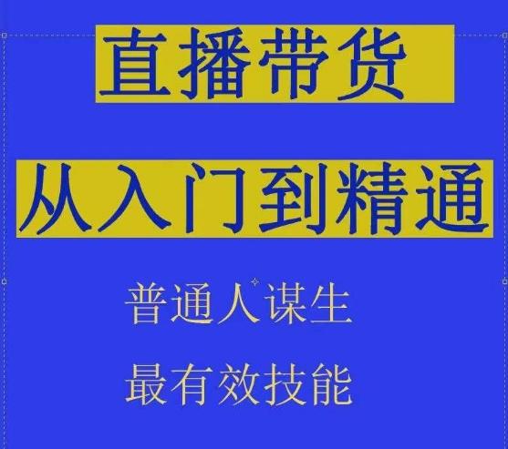 2024抖音直播带货直播间拆解抖运营从入门到精通，普通人谋生最有效技能-小艾网创