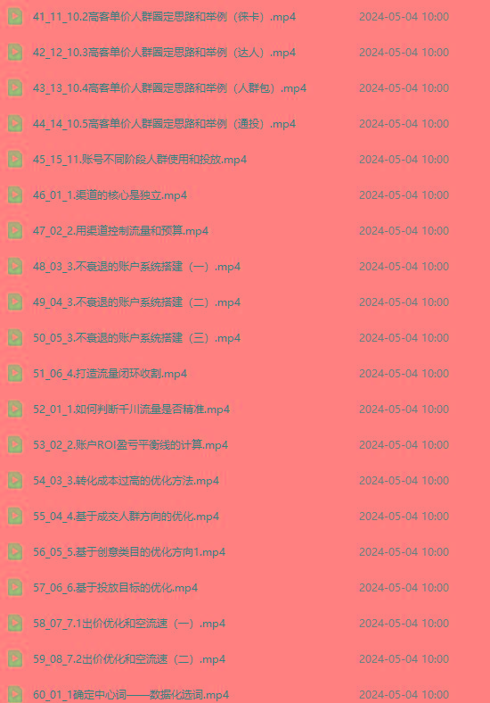 图片[3]-2024单品正价起号，直播素材投流选品：选品课+投流课+素材课+卡首屏/100节-小艾网创