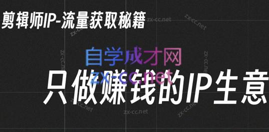 小钱老师·剪辑师个人ip流量思维与运营策略课-小艾网创