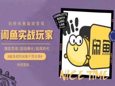 手把手教你0到1系统玩转闲鱼变现，爆款思维/超级曝光/超高转化-小艾网创