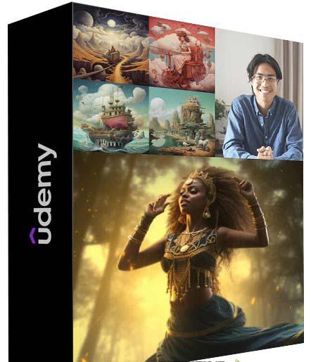 MidjourneyAI绘画艺术生成的大师级写作提示指南教程-8节视频课-中英字幕-小艾网创