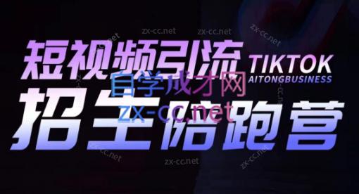 吴天老师·短视频引流招生陪跑营-小艾网创