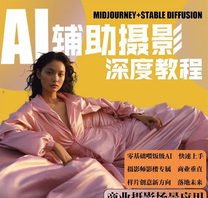 (8727期)2024年AI辅助摄影人工智能商业应用摄影课程(37节课)-小艾网创