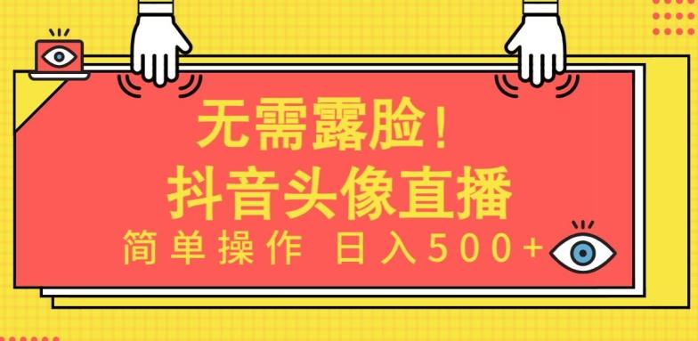 无需露脸，Ai头像直播项目，简单操作日入500+【揭秘】-小艾网创