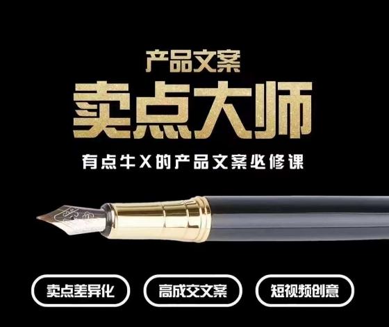 产品文案【卖点大师】高转化电商，有点牛X的产品文案必修课-小艾网创
