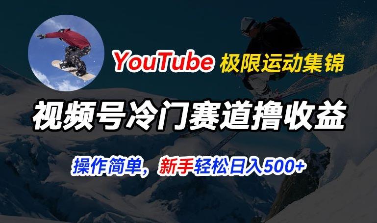 视频号冷门赛道撸收益，YouTube搬运极限运动集锦，暴力起号，操作简单流量高，轻松日入5张【揭秘】-小艾网创