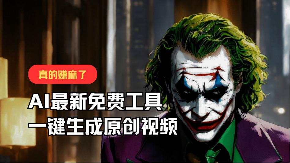 最新免费AI工具，一键生成原创视频，佛系搬运，轻松月入10000+！-小艾网创