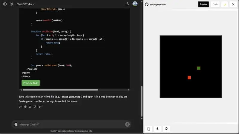 ChatGPT Code Preview｜AI编程预览工具-小艾网创