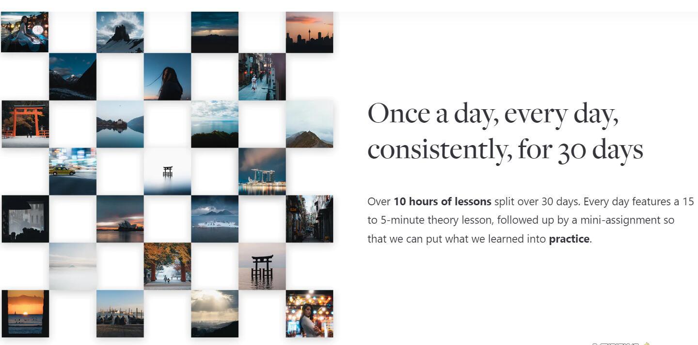 网红摄影师Pat Kay – 30天摄影基础知识加速器教程-30节课-中英字幕-小艾网创