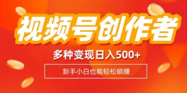 视频号创作者计划，多种变现方式，日入500+【内附1080g视频素材】-小艾网创