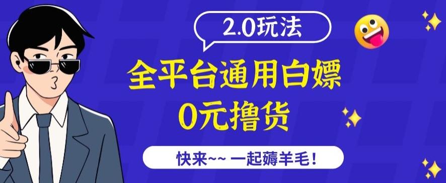 外面收费2980的全平台通用白嫖撸货项目2.0玩法【仅揭秘】-小艾网创