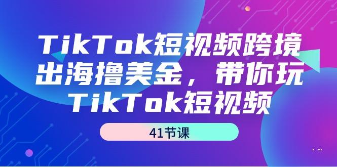 TikTok短视频跨境出海撸美金，带你玩TikTok短视频(41节课)-小艾网创