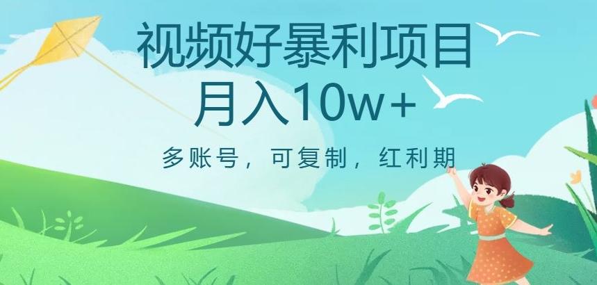 视频号暴利项目，多账号，可复制，红利期，月入10w+【揭秘】-小艾网创