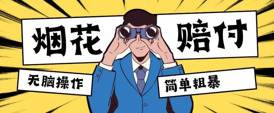 最新蓝海玩法，烟花爆竹赔付，单订单赔付200-500无脑操作【仅揭秘】-小艾网创