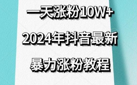 抖音最新暴力涨粉教程，视频去重，一天涨粉10w+，效果太暴力了，刷新你们的认知【揭秘】-小艾网创