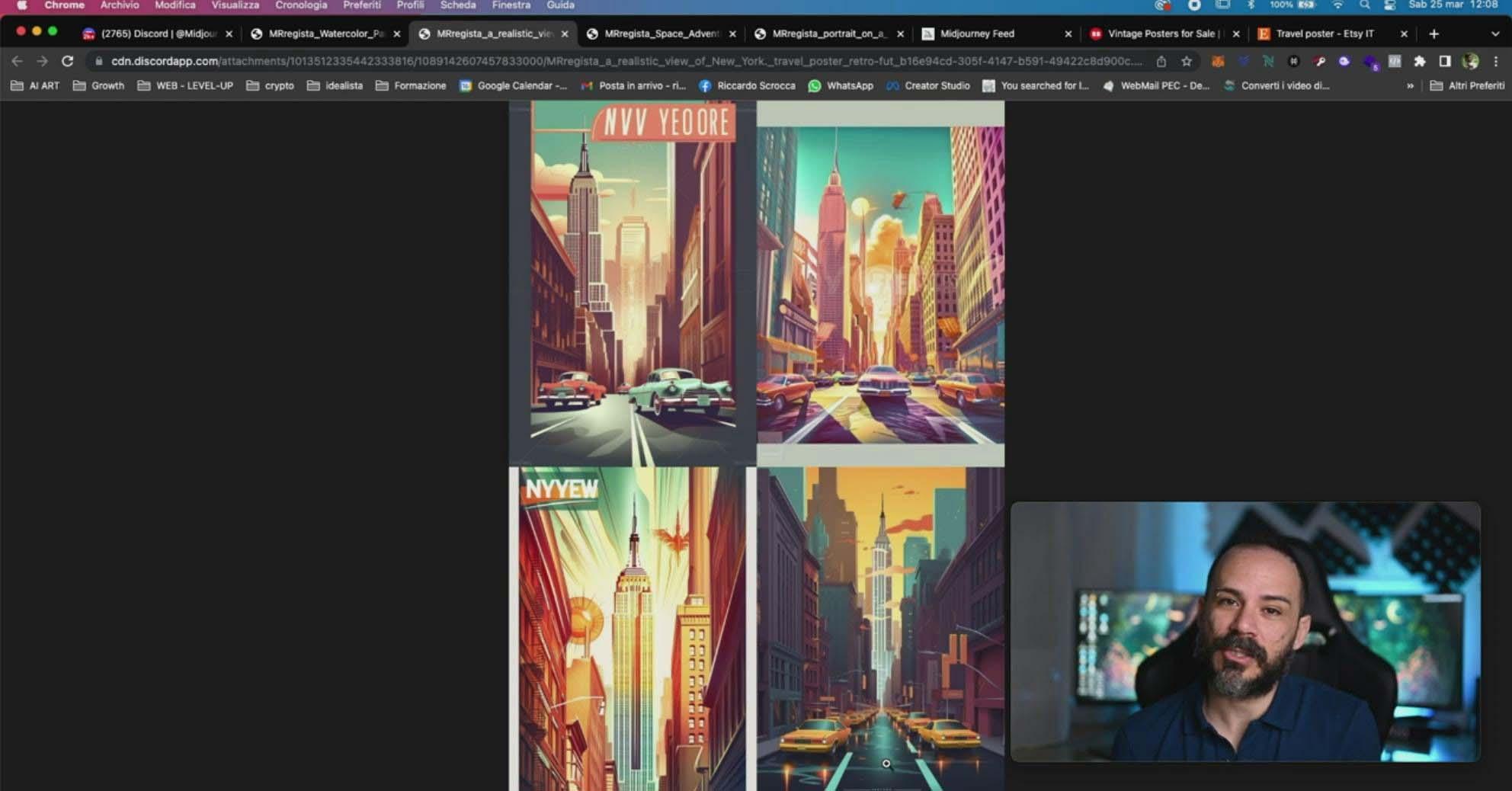 图片[10]-Midjourney AI人工智能创建和销售令人惊叹的海报教程-10节课-中英字幕-小艾网创