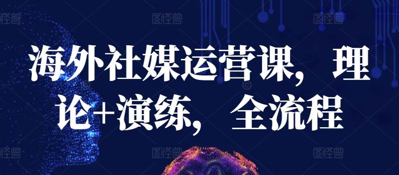 海外社媒运营课，理论+演练，全流程-小艾网创