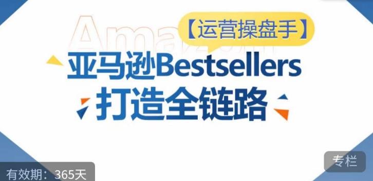 运营操盘手！亚马逊Bestsellers打造全链路，选品、Listing、广告投放全链路进阶优化-小艾网创