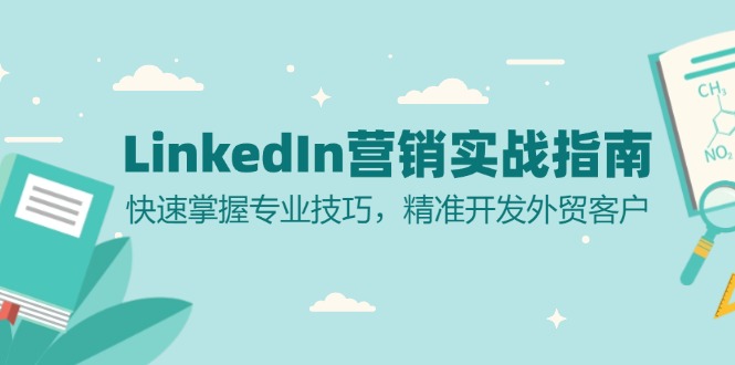 LinkedIn 营销实战指南：快速掌握专业技巧，精准开发外贸客户-小艾网创