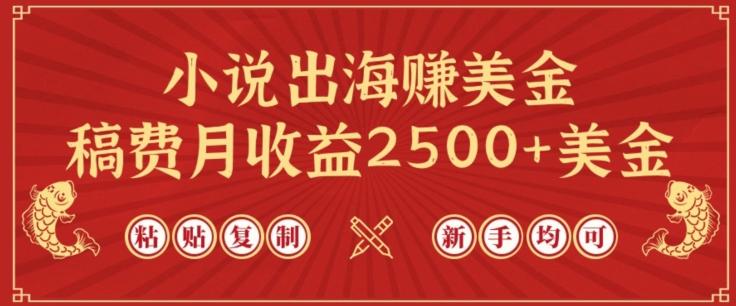小说出海赚美金，稿费月收益2500+美金，仅需chatgpt粘贴复制，新手也能玩转【揭秘】-小艾网创