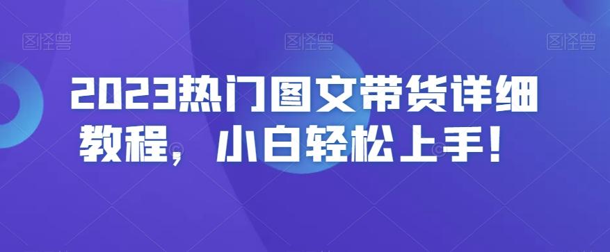 2023热门图文带货详细教程，小白轻松上手！-小艾网创
