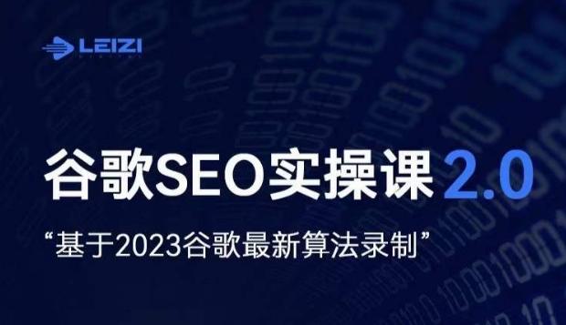雷子·谷歌SEO 2.0实战课，独立站询盘自由必备，基于2023谷歌最新算法录制-小艾网创