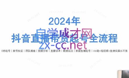 六六老师·2024年抖音直播带货起号全攻略-小艾网创