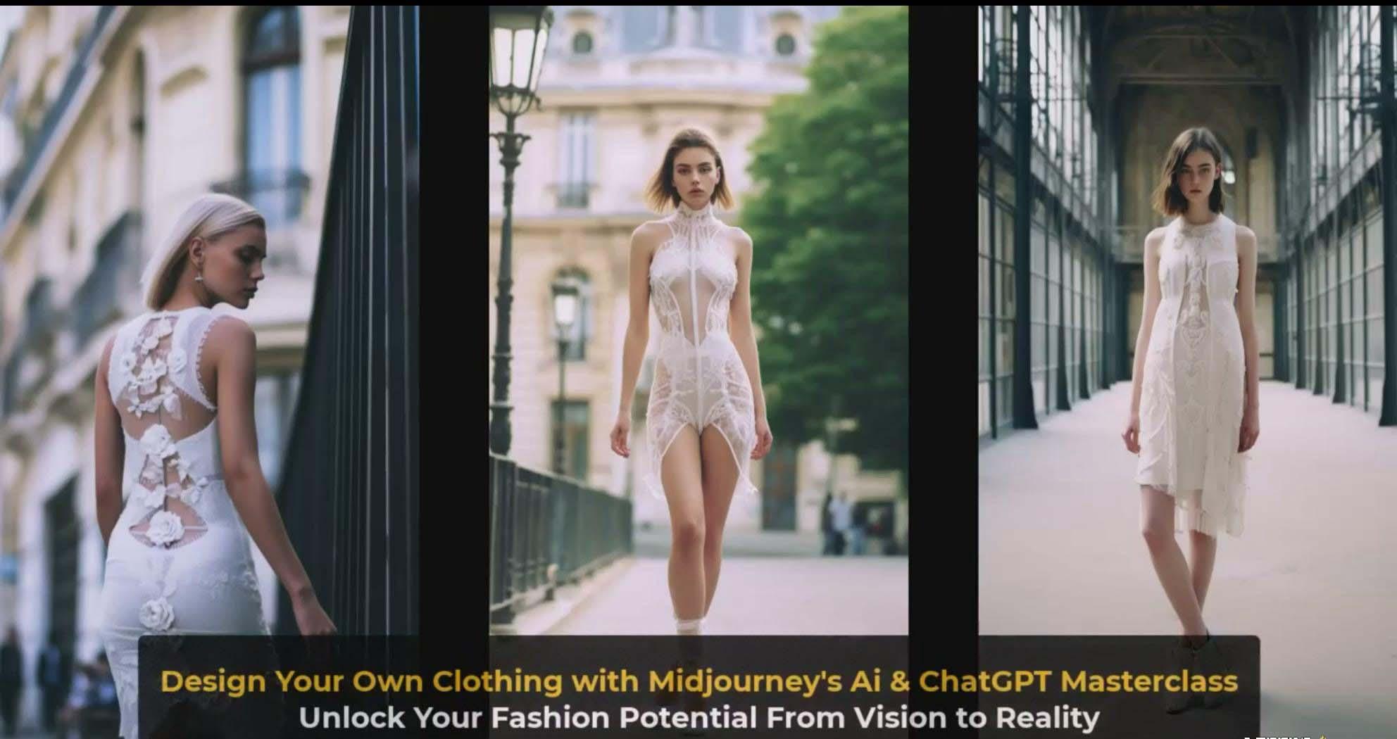 图片[4]-利用 Midjourneys Ai 人工智能设计自己的服装AI大师班-10节课-中英字幕-小艾网创