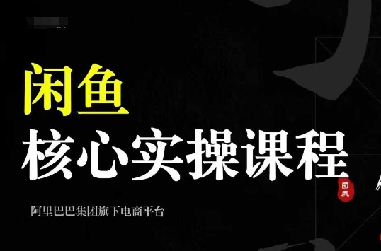 2024闲鱼核心实操课程，从养号、选品、发布、销售，教你做一个出单的闲鱼号-小艾网创