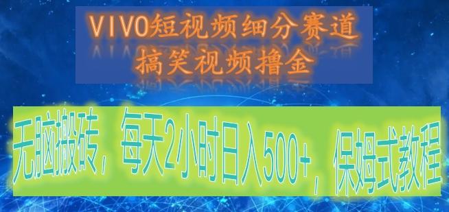 VIVO短视频细分赛道，搞笑视频撸金，无脑搬砖，每天2小时日入500+，保姆式教程-小艾网创