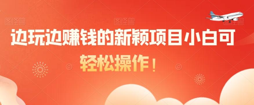 边玩边赚钱的新颖项目小白可轻松操作！-小艾网创